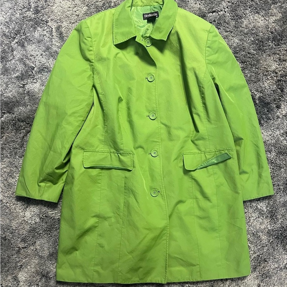 Style & Co Lime Green Jacket